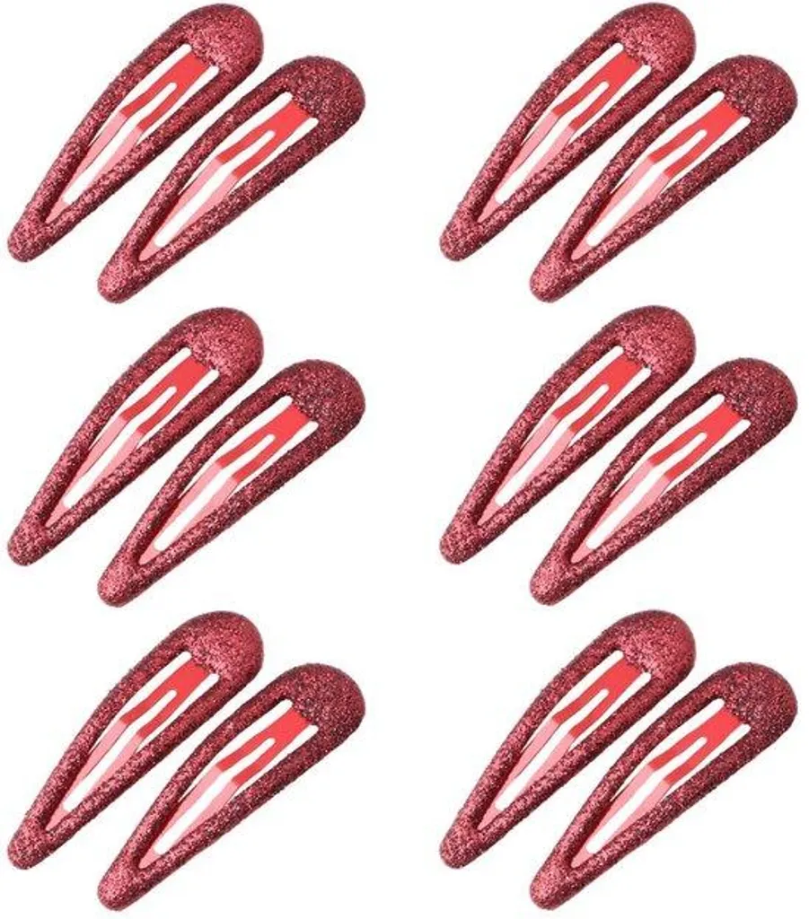 Barrettes à paillettes rouges : fixez vos mèches rebelles avec style