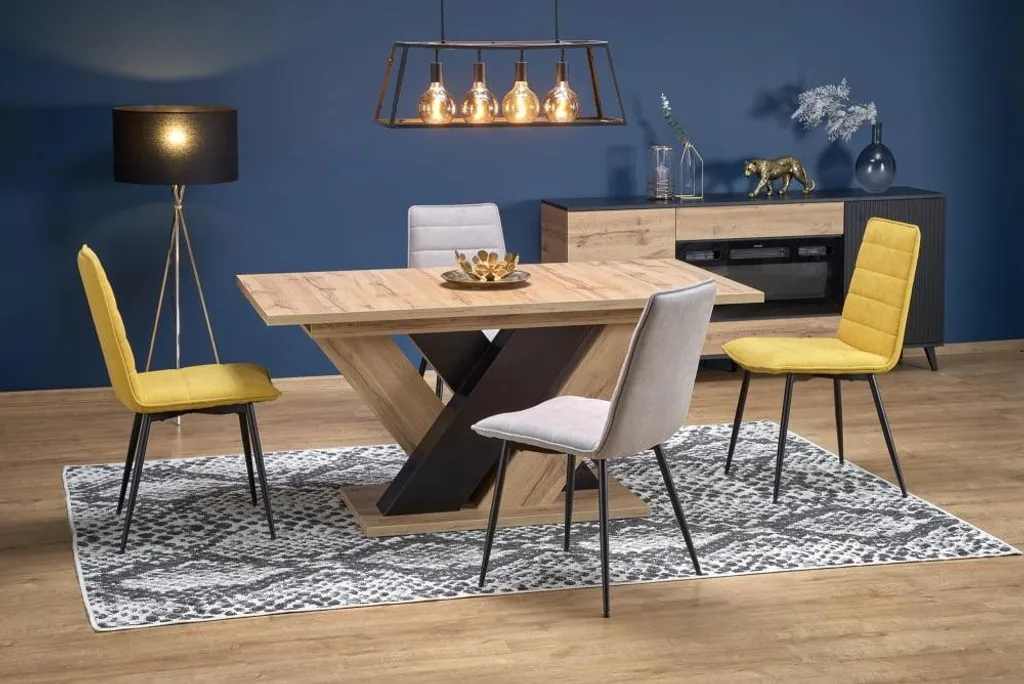 Table d'appoint pliante Brandon rectangulaire pour réception et buffet - 13