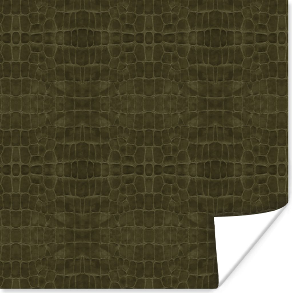 MuchoWow Poster Leder - Textur - Tierhaut 30x30 cm - Wandposter - Printing