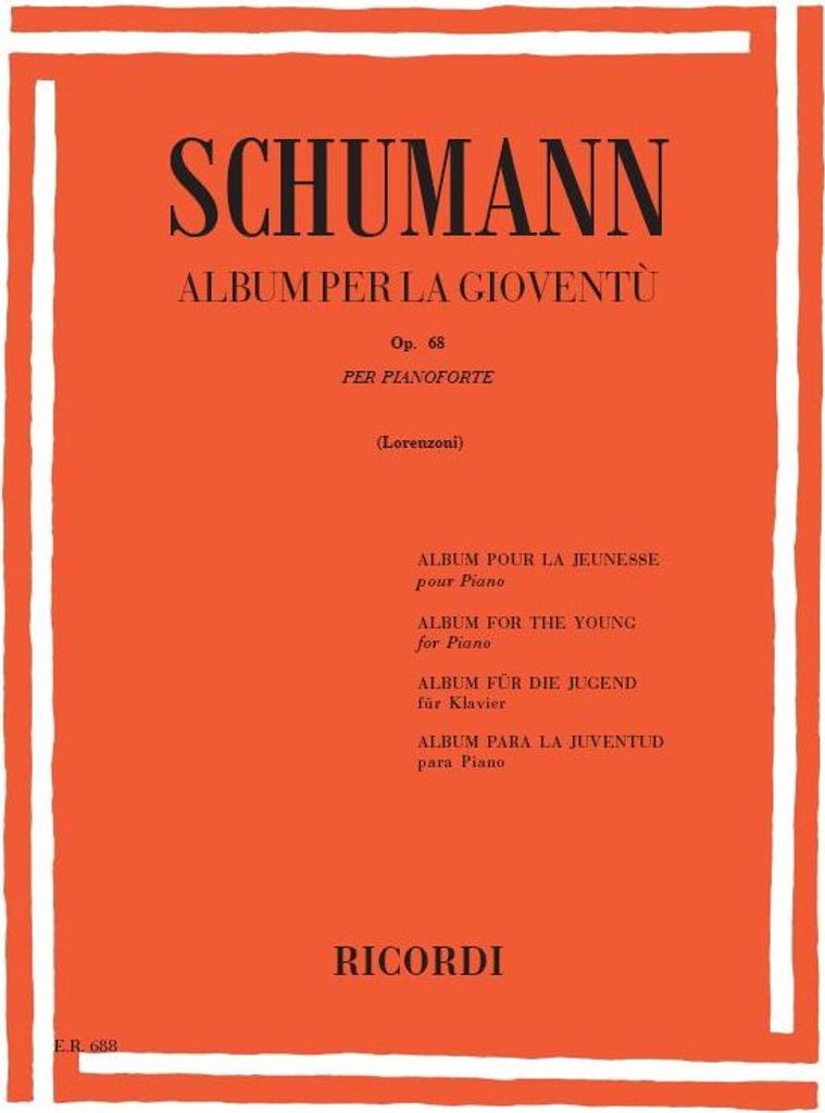 Album per la gioventù op.68per pianoforte