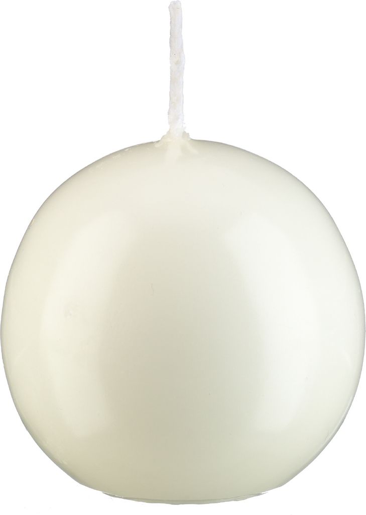 Stimmungsvolles Kerzenlicht Kerzen Kugelkerzen Elfenbein 8 cm, 6 Stück