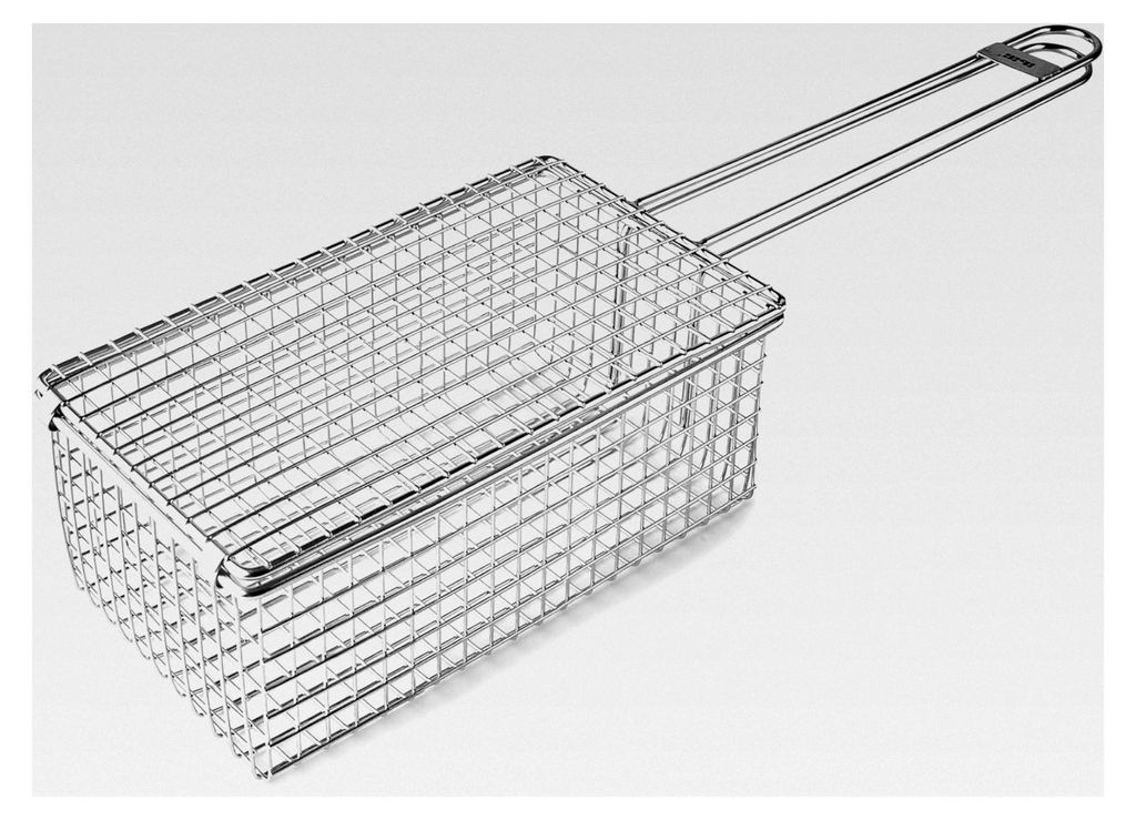 Grillkorb für Muscheln und Gemüse, 24 x 13 x 8 cm