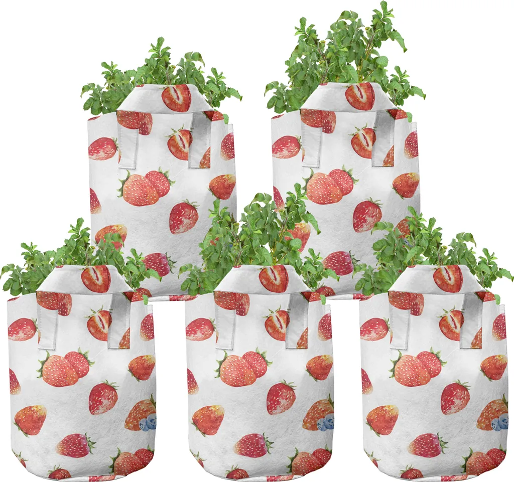 Pots en Tissu Haute Performance 19L avec Poignées Solides, 5 Pièces