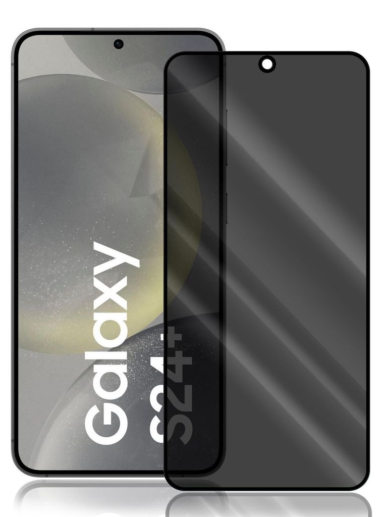 Anti Spy Panzer Folie für Samsung Galaxy S24 Plus Privacy Displayschutzfolie Sichtschutz Glasfolie Schutzglas