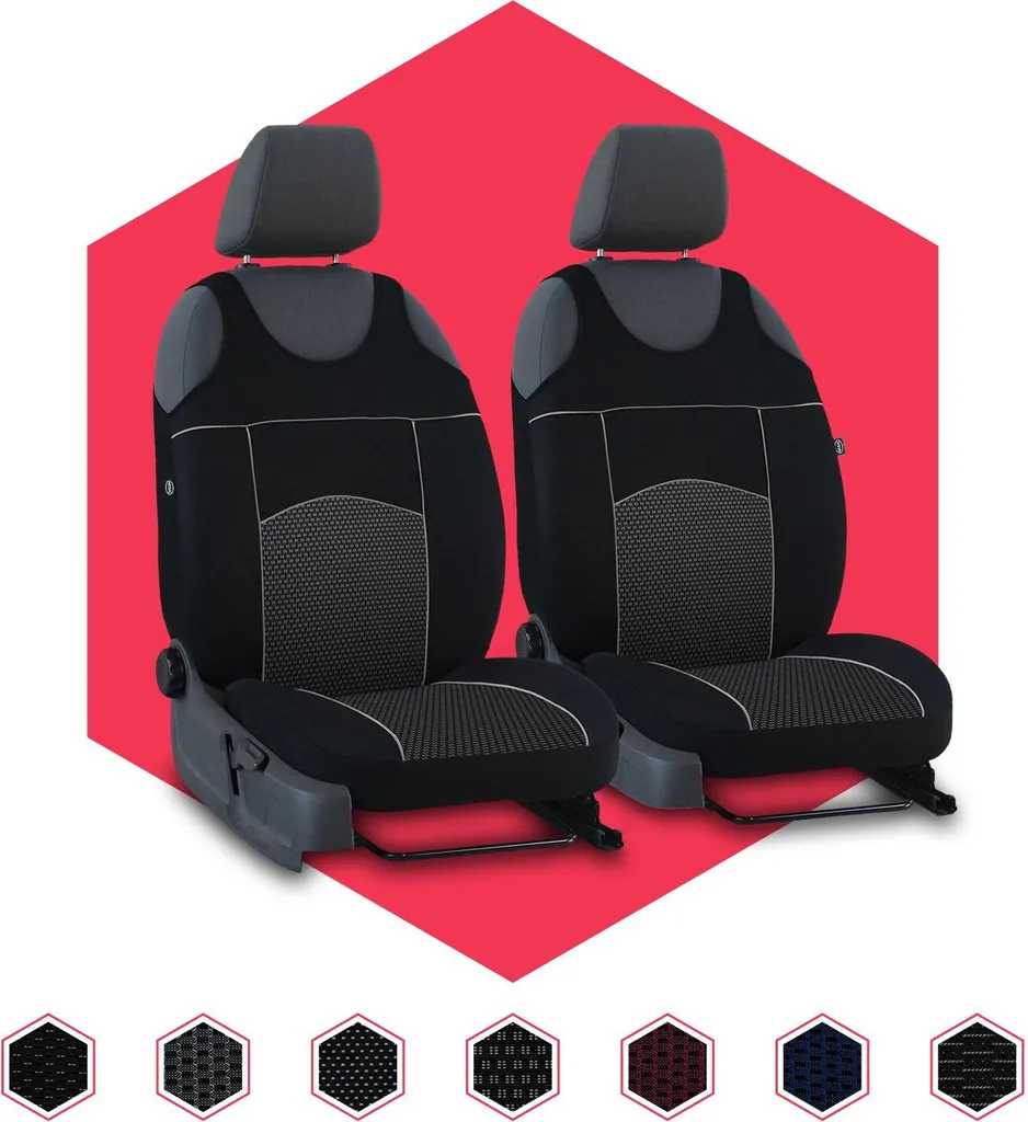 Coprisedili Anteriori Citroen C3 I Neri - Upgrade Interni Auto Set 1+1