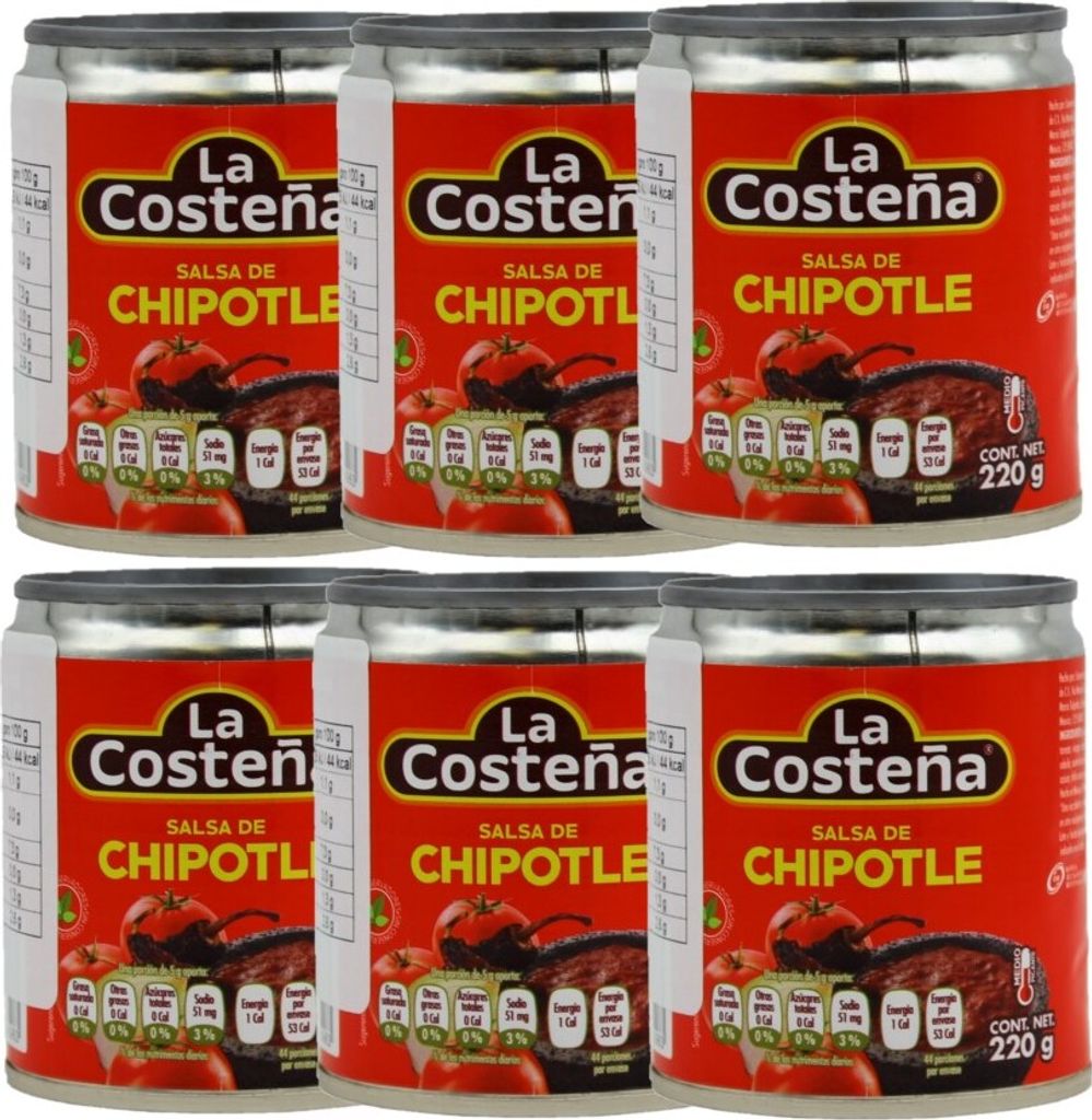6 x 199 g La Costeña SALSA de Chipotle 1.194g Kaufland.de