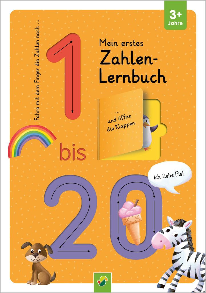 Mein erstes Zahlen Lernbuch mit Spurrillen und Klappen Produktbild 