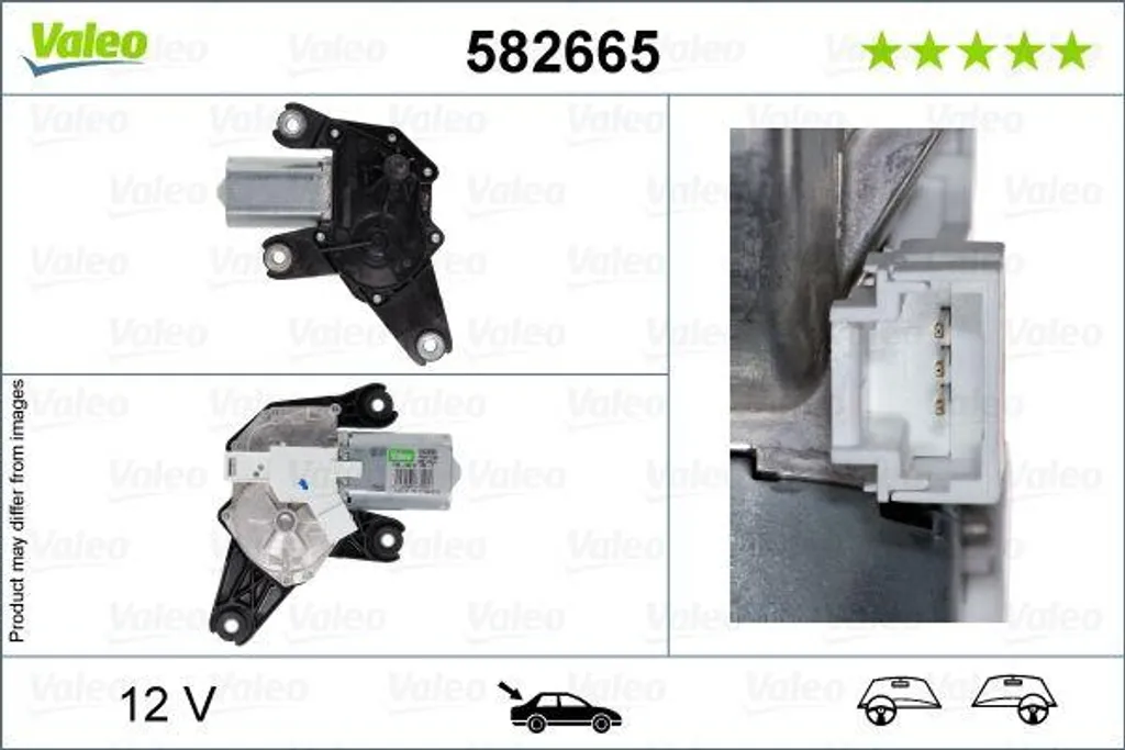 Moteur d'essuie-glace de rechange pour Dacia Sandero et Nissan Micra K13