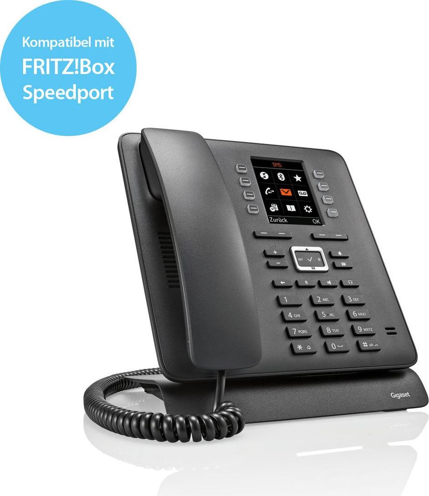 Gigaset T480 HX DECT-Tischtelefon schwarz - Voice-Over-IP - Image du produit 