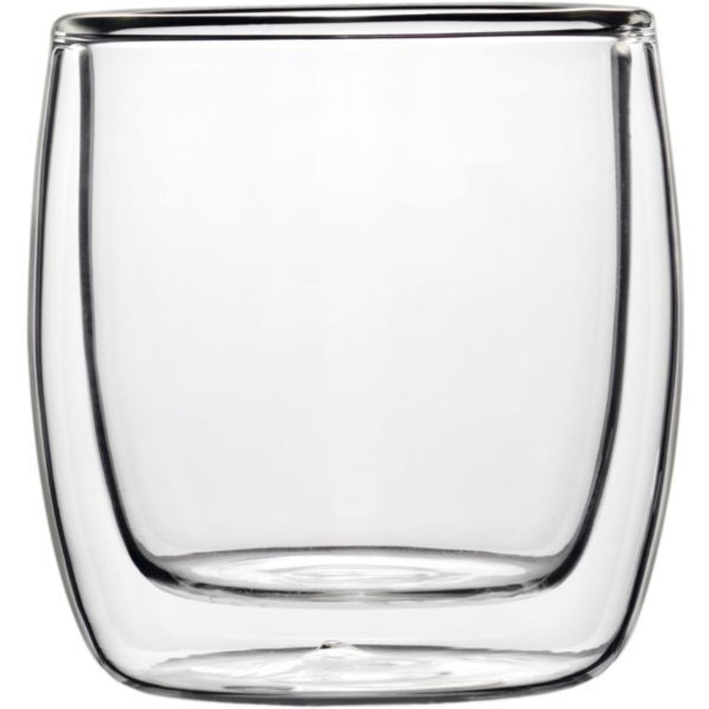 BORMIOLI LUIGI Trinkglas 2-tlg., zylindrisch, doppelwandig, Inhalt: 0,11 Liter