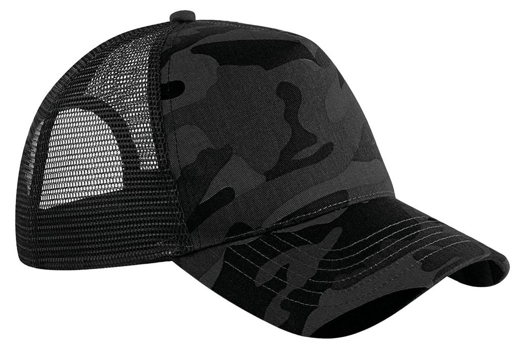 Beechfield - Trucker Cap Snapback für Herren/Damen Uni FK1579 (Einheitsgröße) (Mitternachtsblau)