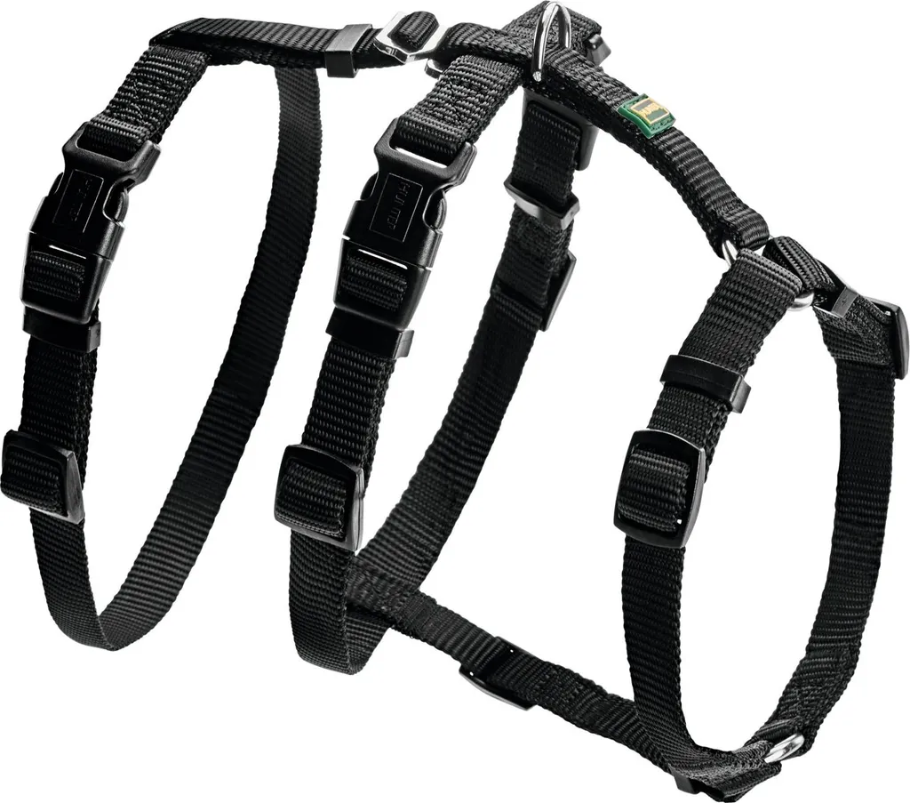 Harnais pour chien Hunter noir taille M/L - Confort et sécurité canine