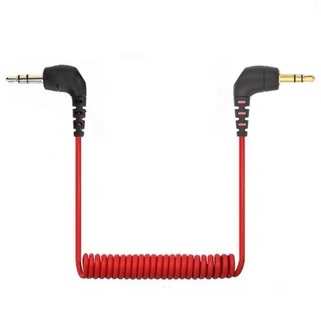 3,5 mm TRS Mikrofonkabel, SC2 Rechtwinkliges Kabel für Kamera & Recorder, Ersatz für Rode SC2, robustes Audio Kabel für Studio & Aufnahme