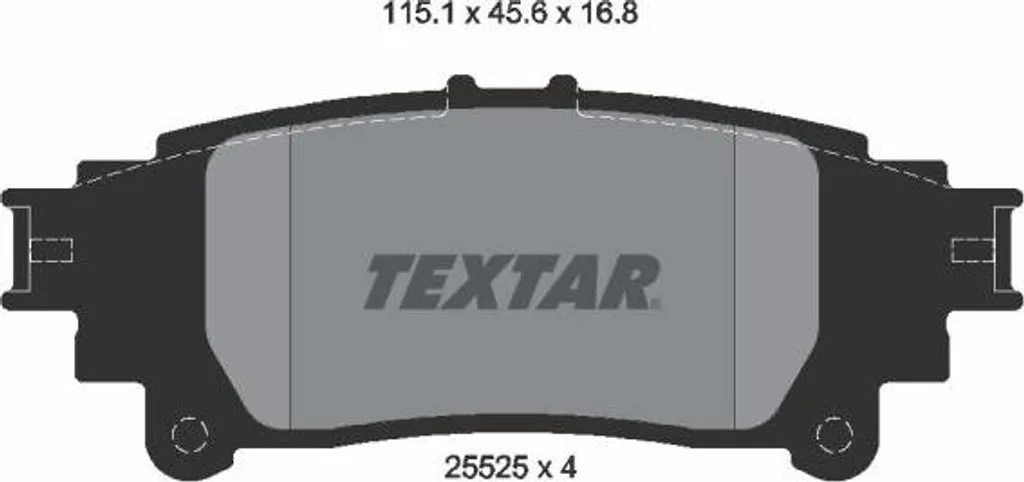 Plaquettes Frein Textar 2552501 Haute Résistance pour Lexus RC IS GS OE