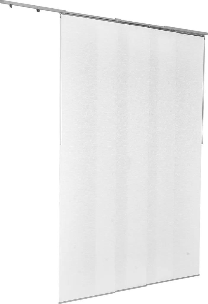 SucceBuy Tende a pannello Tende scorrevoli 4 pannelli semioscuranti bianco