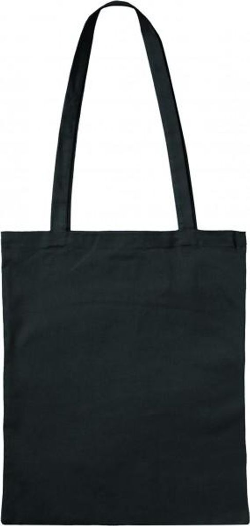 1 Baumwolltragetasche Stofftasche schwarz 38x42+70 Produktbild 