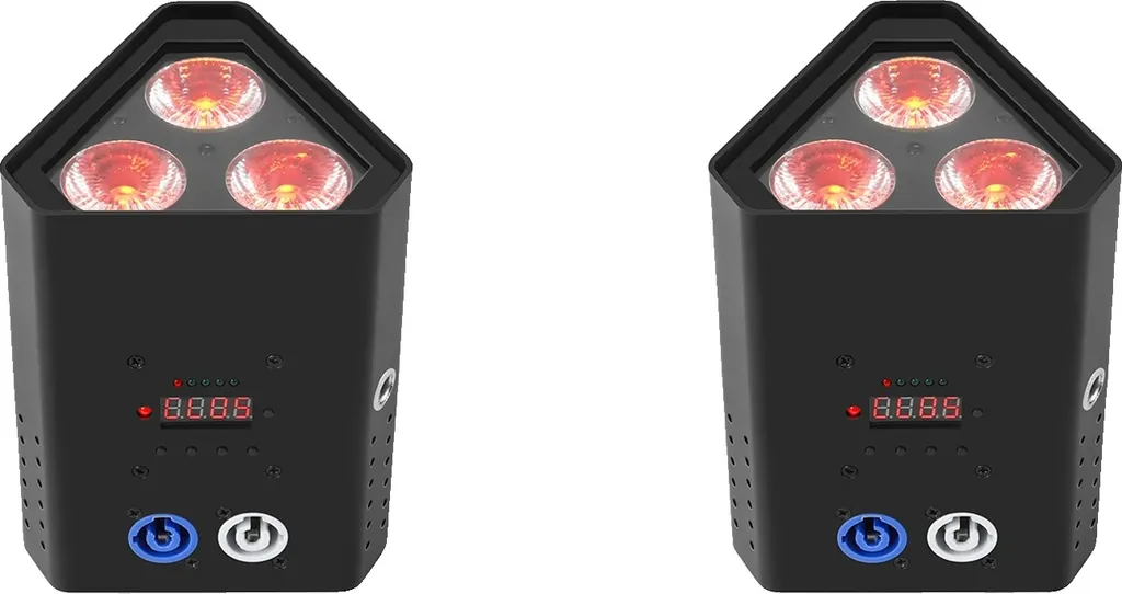Lot de 2 Projecteurs de Scène Par LED 10W Mélange 16,7M Couleurs EU