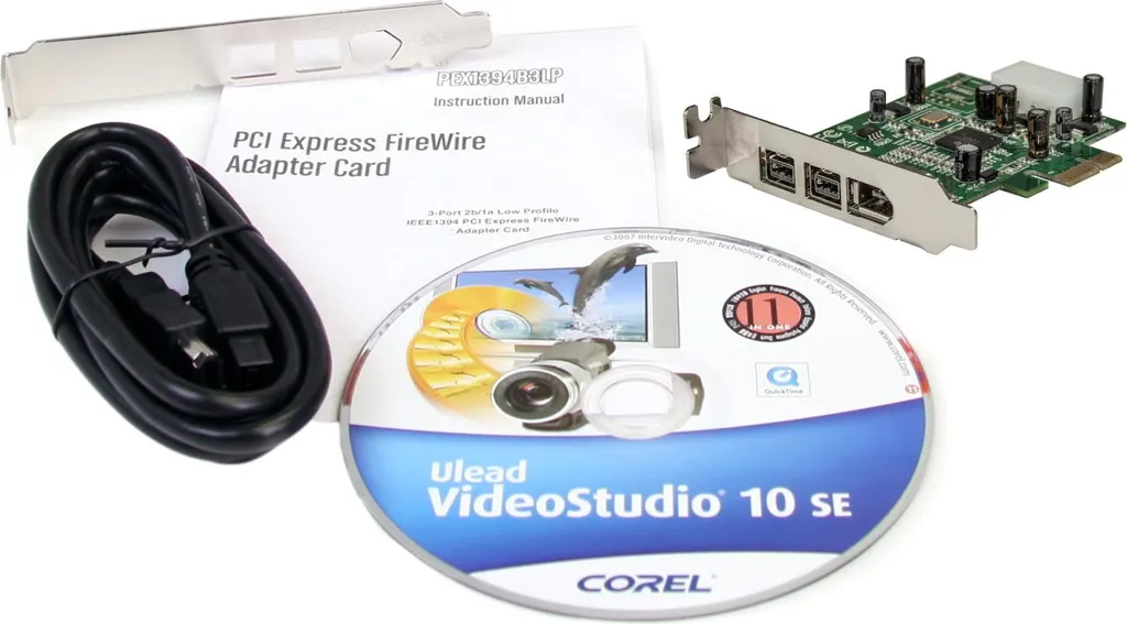 Carte PCIe FireWire 1394b et 1394a StarTech.com 3 Ports Low Profile - 4