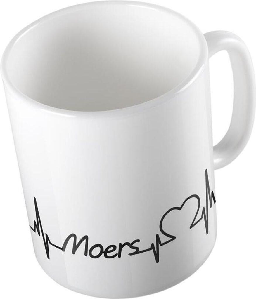 Huuraa Kaffeetasse Moers Geschenk Tasse Weiß 330ml Moers Präsent
