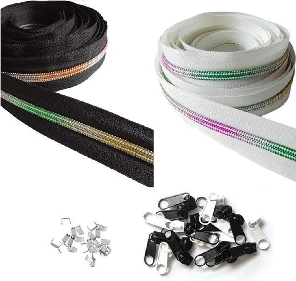 Zip en nylon continu 3 mm robuste, bobine de 10 m spécial sacs et textiles