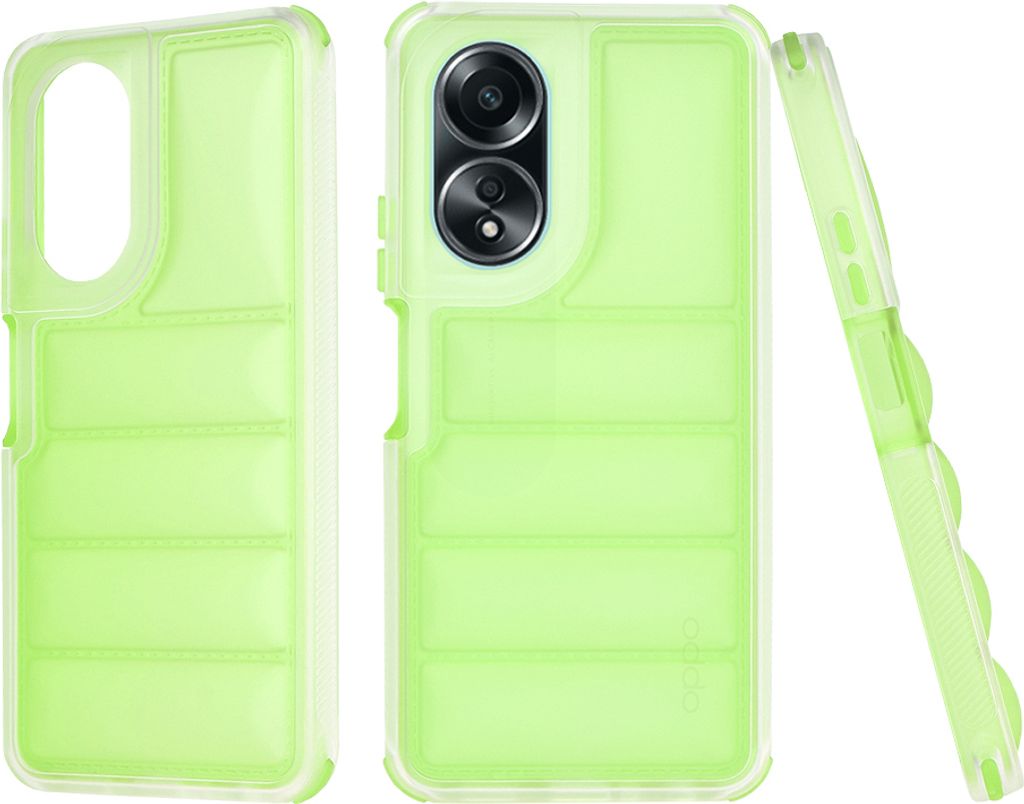 Techsuit Wave Shield Back Cover Hülle für Oppo A58 4G - Grün