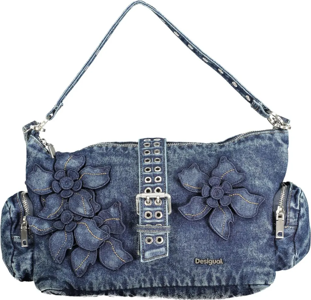 Sac à bandoulière bleu avec poches multiples : fonctionnel et design