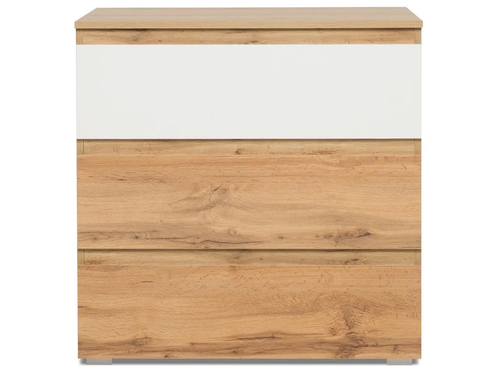 Commode de Chambre Ravenna 80x80x45 cm - Rangement Idéal Petit Espace
