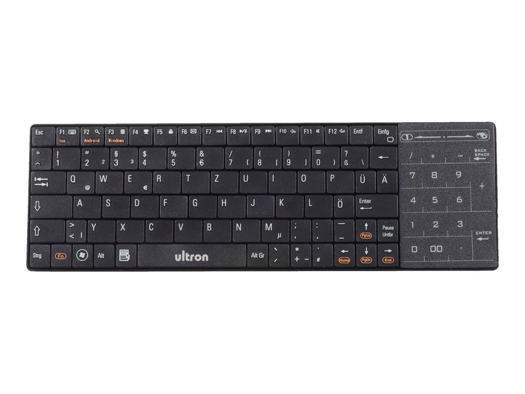 Ultron Tastatur UMT-BT  Fashion  schwarz wireless Produktbild 