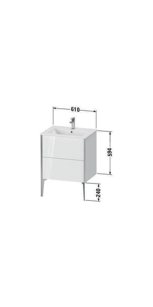 DURAVIT XV44810B1840A00 XViu WTU bds 610x480x594mm,2AZ tipon,