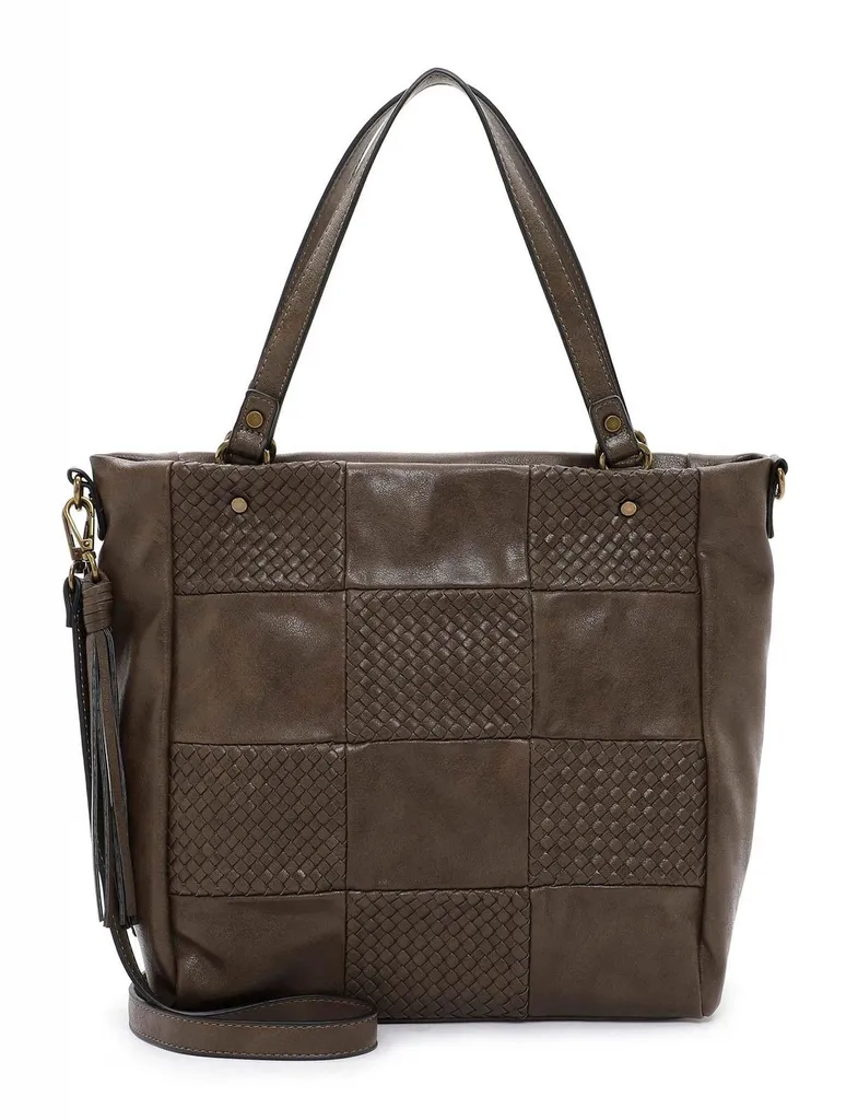 Sac Shopper SURI FREY Bly en Simili Cuir Souple Bleu Marine avec Bandoulière