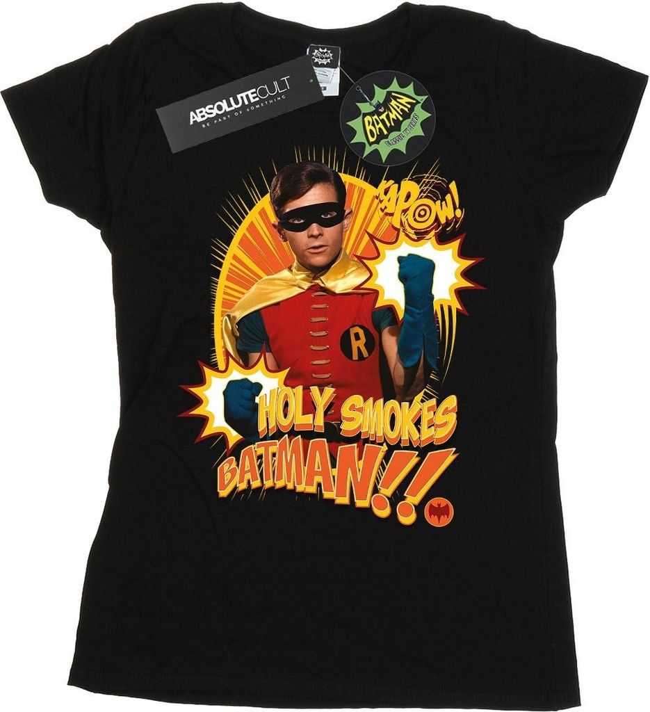 DC Comics - "Holy Smokes" T-Shirt für Damen BI12340 (M) (Schwarz)