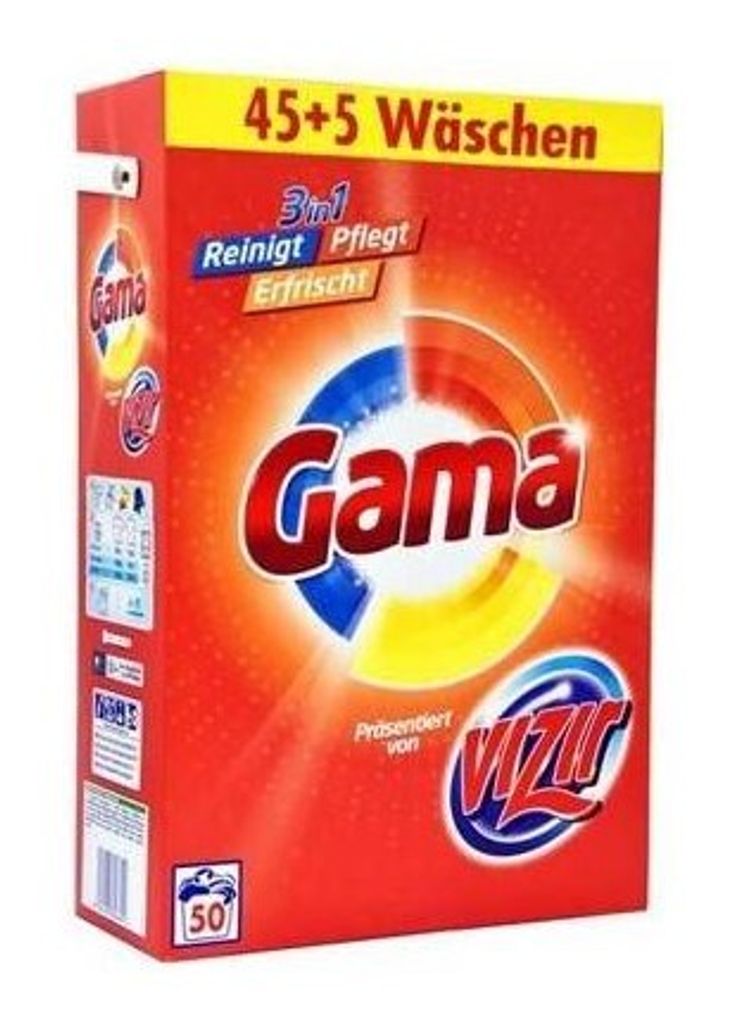 Gama, Proszek do prania, 50 pran (PRODUKT Z NIEMIEC) Zdjęcie produktu 