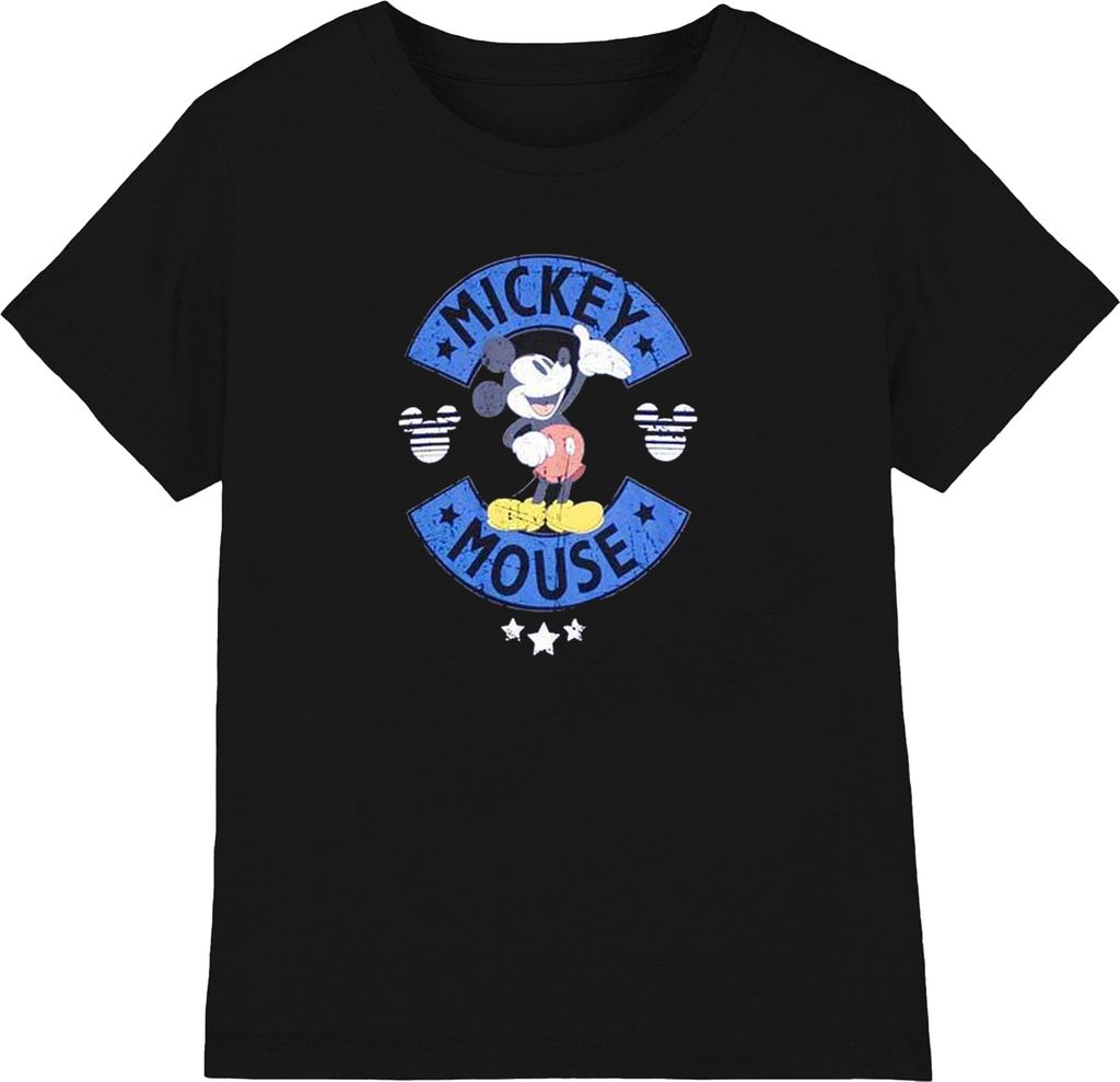 Mickey Mouse - T-Shirt für Herren/Damen Uni RO11276 (XXL) (Schwarz)