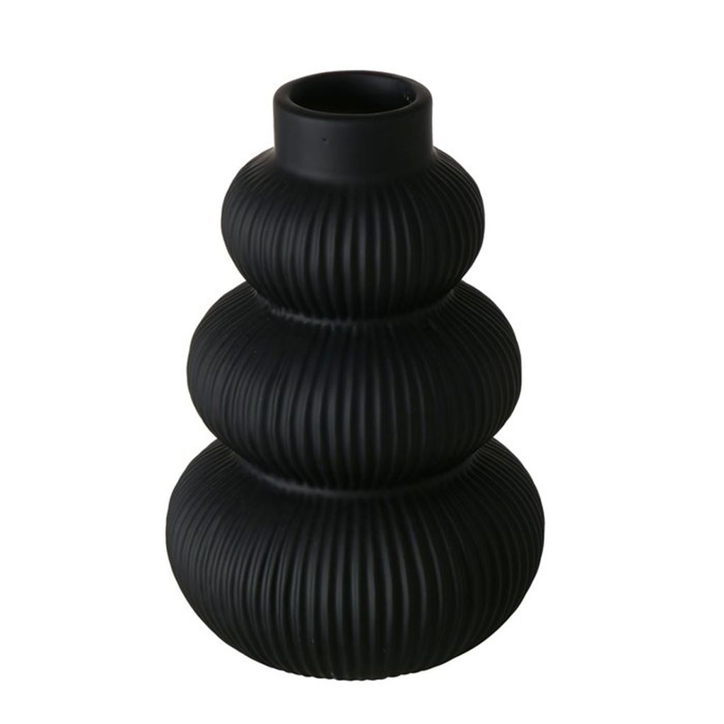 BOLTZE Vase Maurice H 21cm schwarz Produktbild 