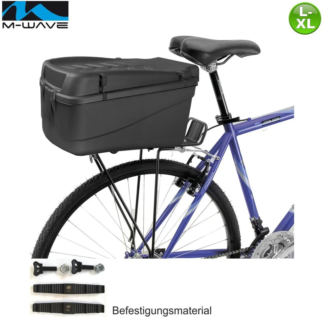 Top Case Vélo 18L Amsterdam Easy Box Rigide avec Serrure et Sonnette - 4