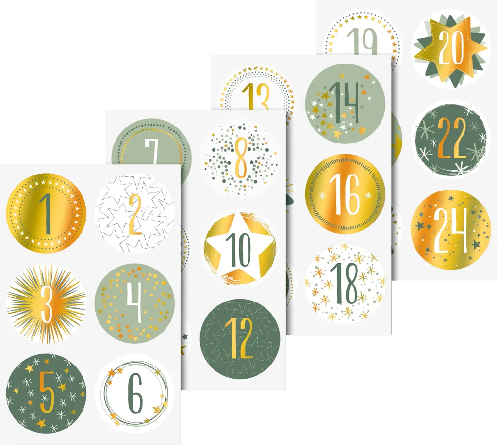 Stickers Étoiles Or Heyda 203780822 - Finition Brillante pour Scrapbook