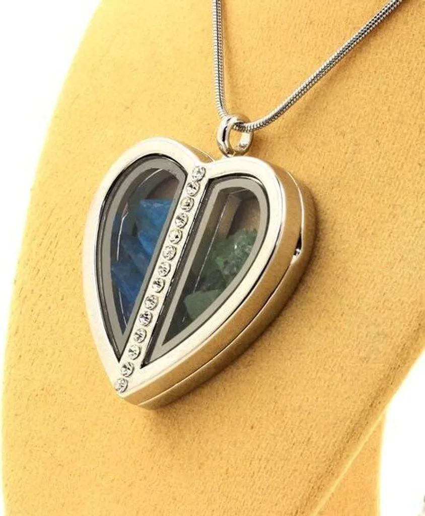 Collier pierres naturelles apatite bleue et grenat vert brut artisanal