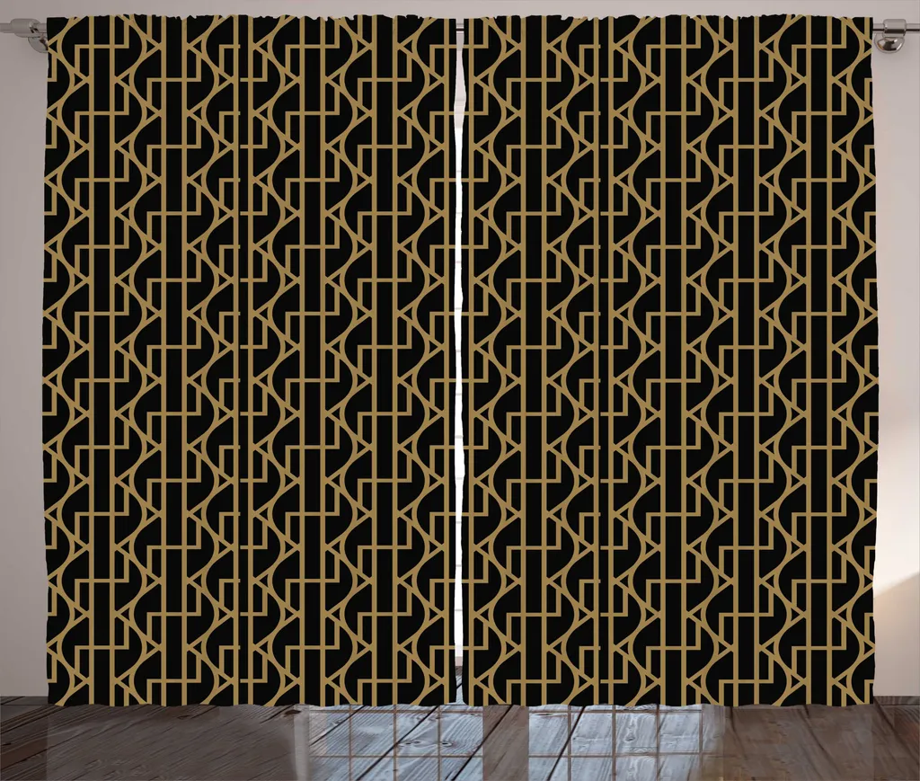 Rideau occultant partiel zigzag 280x225 cm pour protéger l'intimité