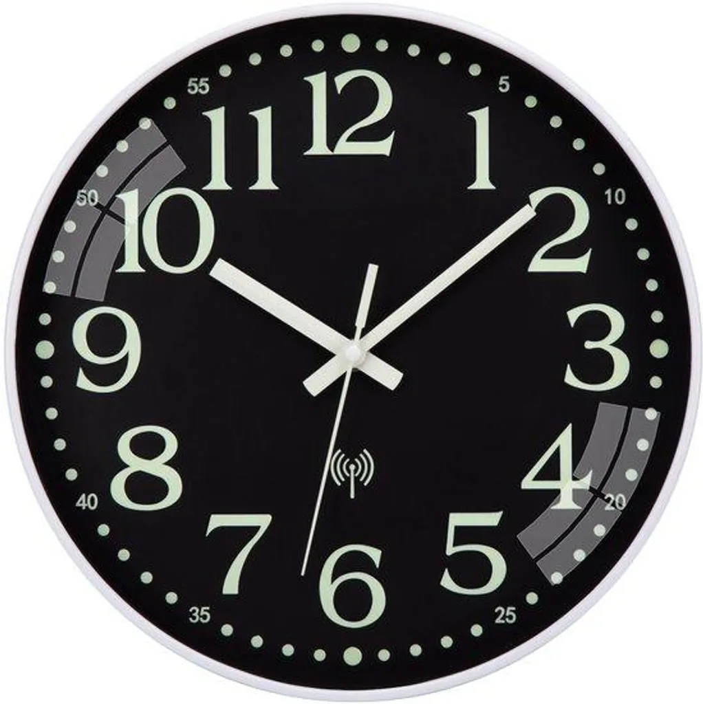 Radio-réveil silencieux lumineux 25 cm avec affichage LED et batterie interne