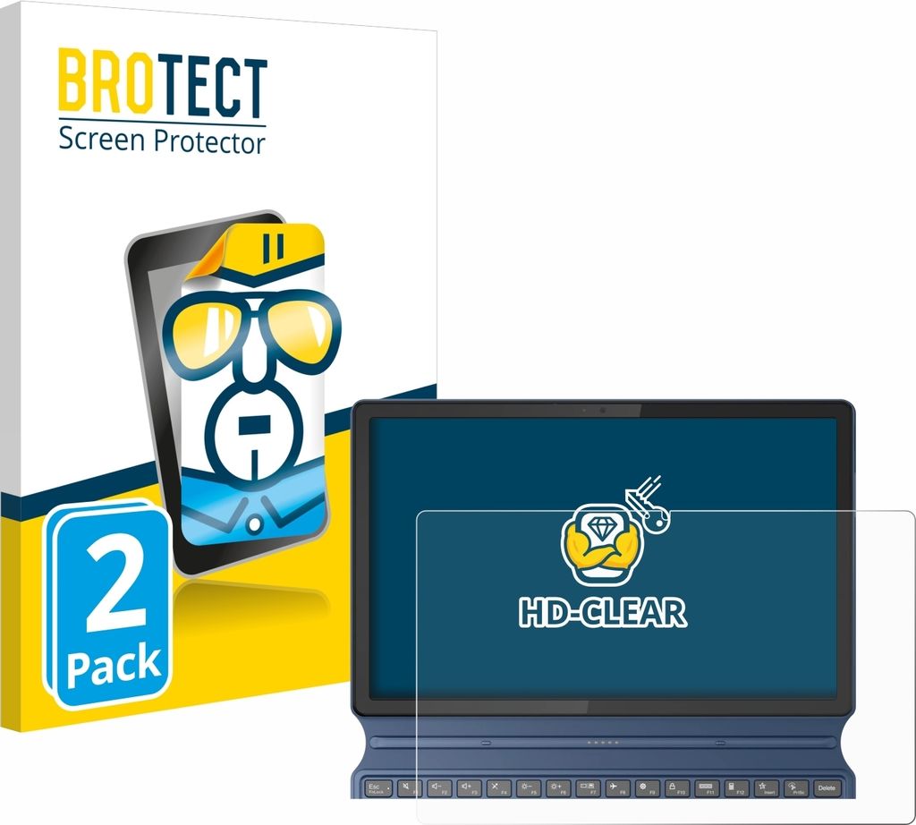 2x Für Lenovo IdeaPad Duet 3i Gen 8 11" Schutzfolie BROTECT Displayschutz Display Schutz Folie Klar Transparent