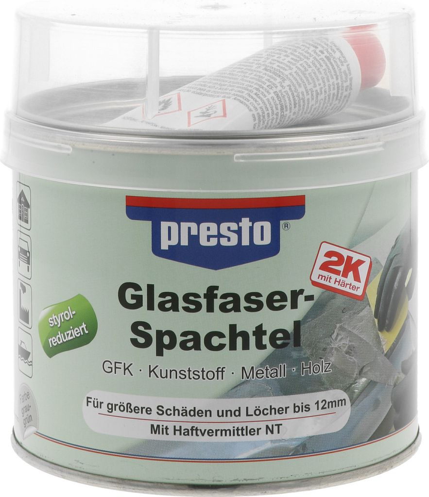 2C stucco in fibra di vetro prestolith ext. grigio-verde, Immagine del prodotto 