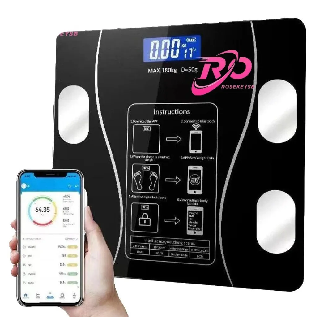 Pèse-personne connecté Bluetooth : gérez votre poids et taux de graisse