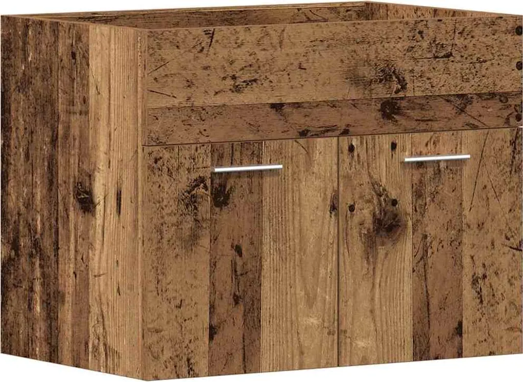 Mobile Lavabo Bagno Legno Antico 60x38,5x46 cm | Arredo Bagno SYFAX