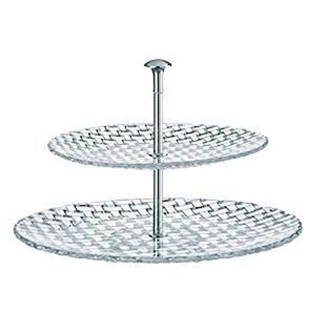 Nachtmann Vorteilsset 2 x 1 Glas/Stck Etagere gross 2tlg. 4146/32cm+23cm Bossa Nova 78538 und Geschenk + Spende