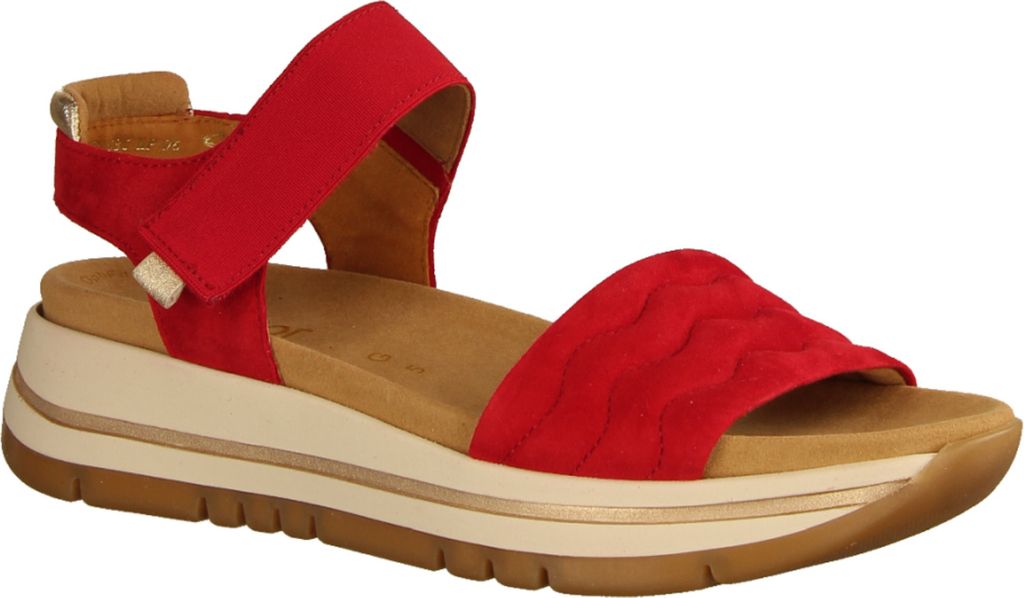 Gabor Damen Sandale in Rot, Größe 5