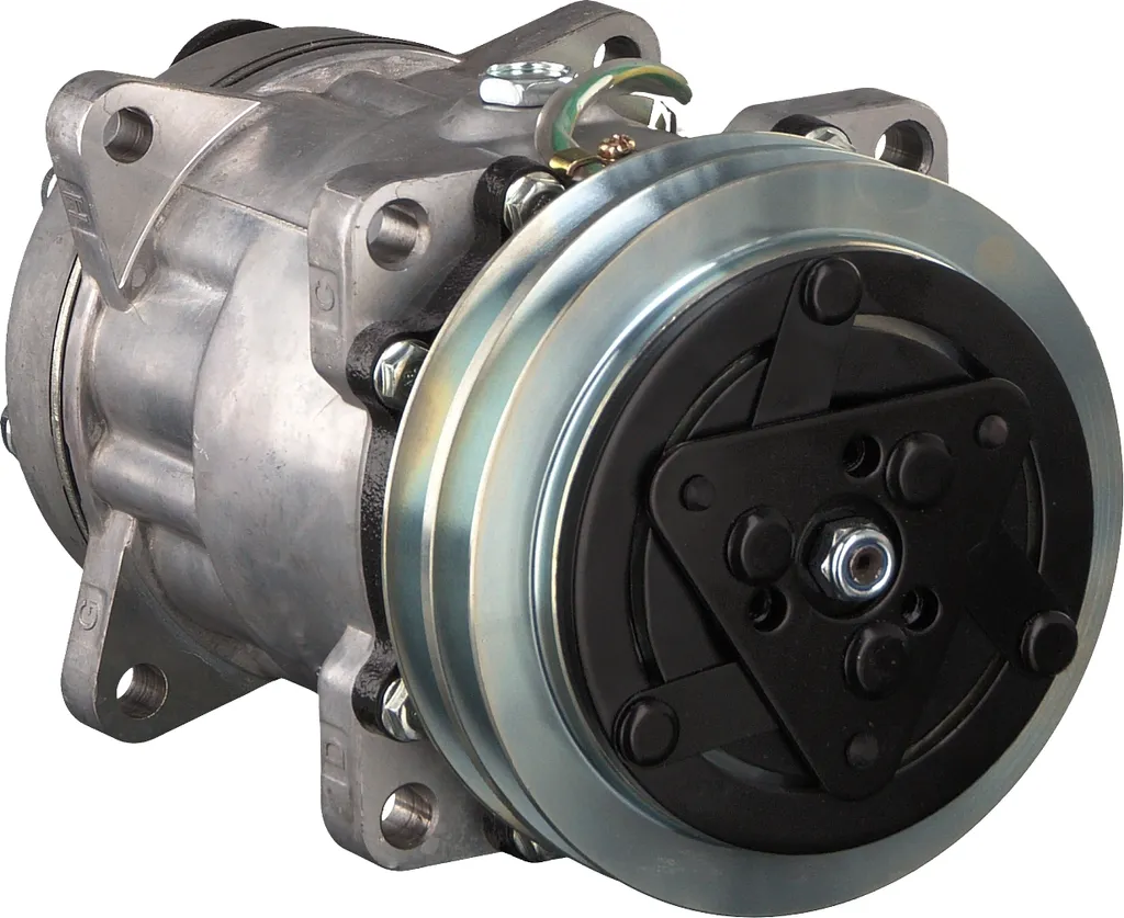 Compresseur de climatisation FEBI 101260 Robuste pour Gaz R134a 24V
