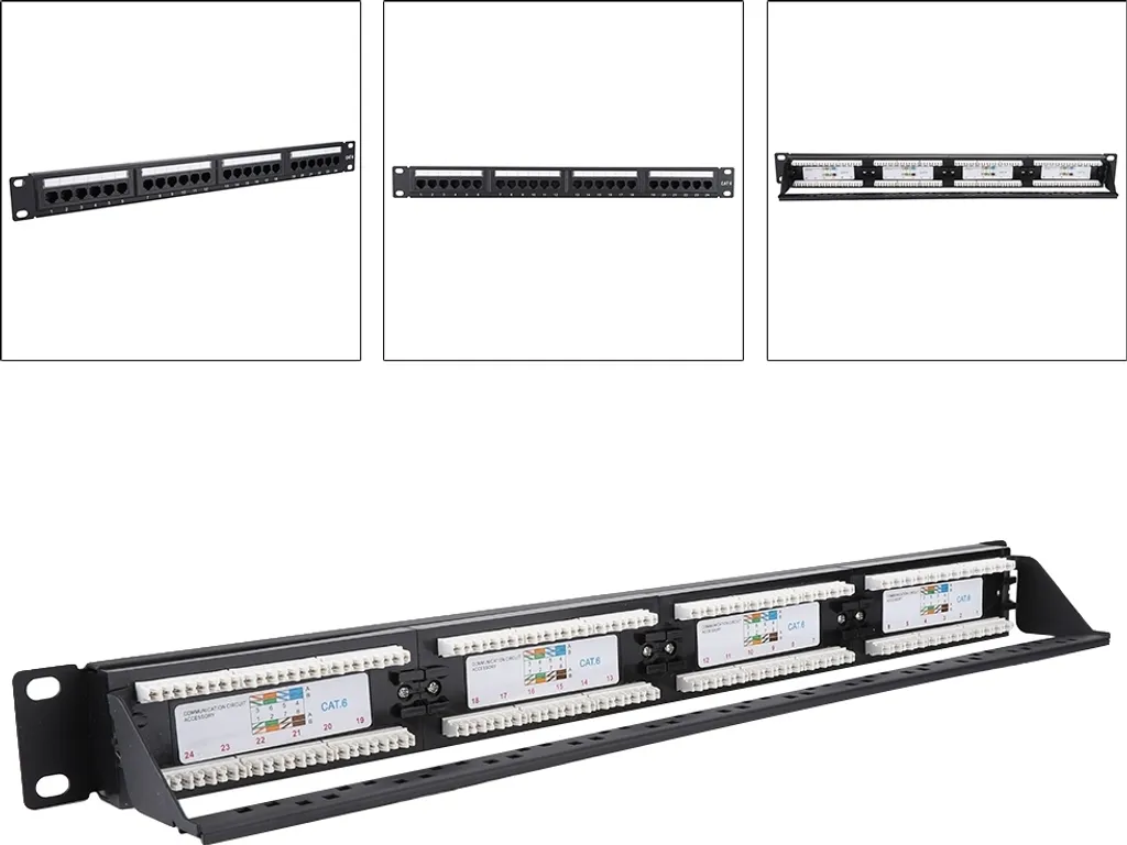 Support de câblage réseau CAT6 haute densité pour baie informatique IT