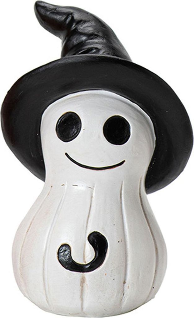 Halloween Ornament Lächeln Geist Harz Figuren Halloween Tisch Regal Büro Desktop Home Garten Dekoration