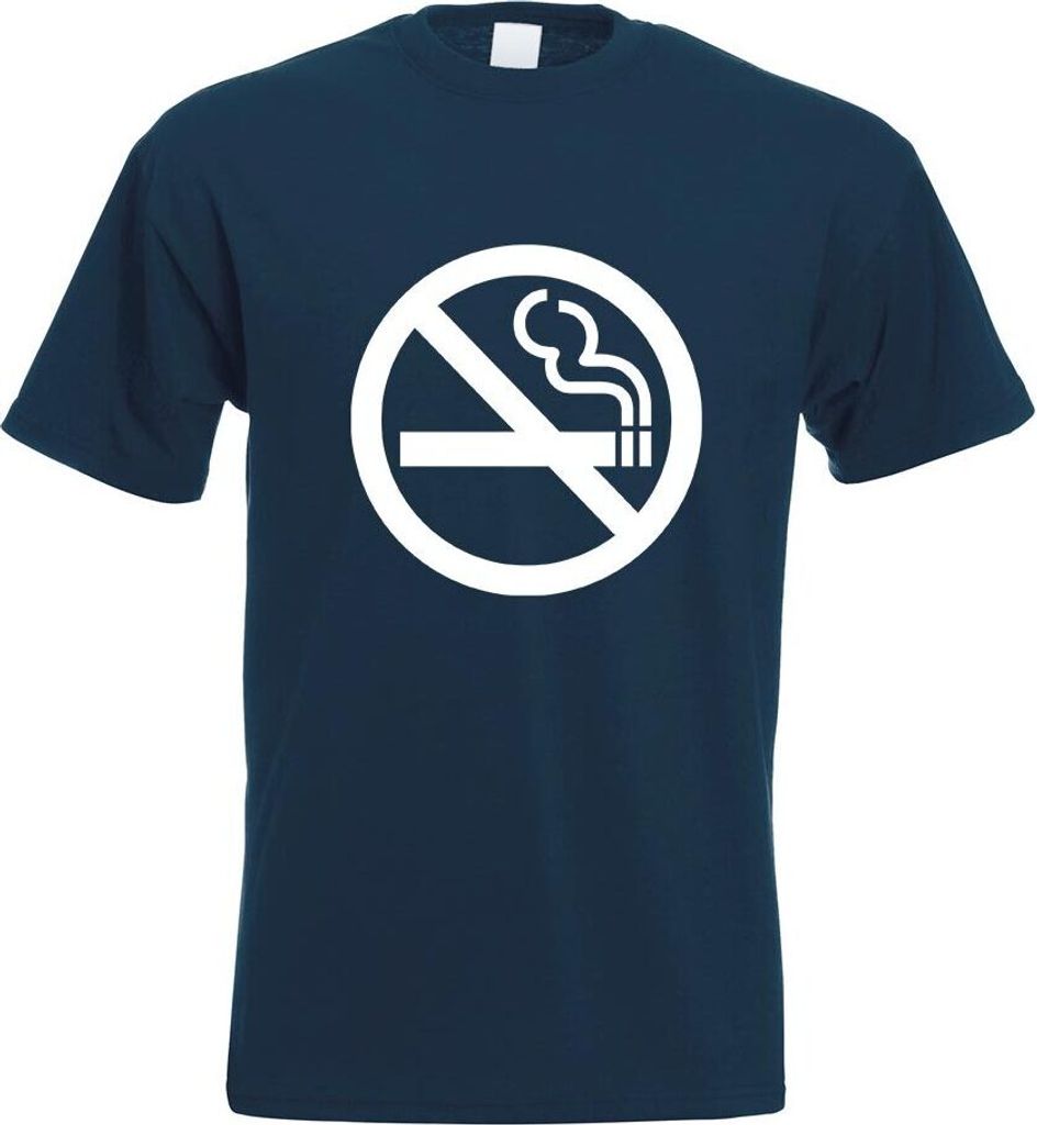 Kiwistar - T-Shirt - Navy - Nichtraucher Motiv Bedruckt Funshirt Design Print - mit Motiv Bedruckt - Funshirt Design - Sport - Freizeit - Herren - XL