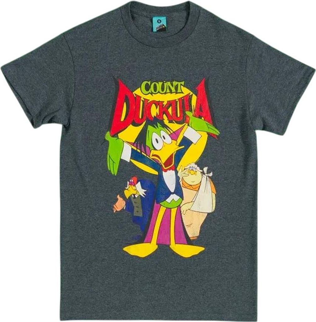 Count Duckula - T-Shirt für Herren/Damen Uni TT860 (M) (Grau meliert)